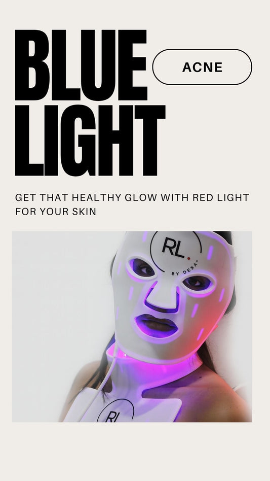 Blue Light for Acne Improvement with Red Light by DEXA Plus