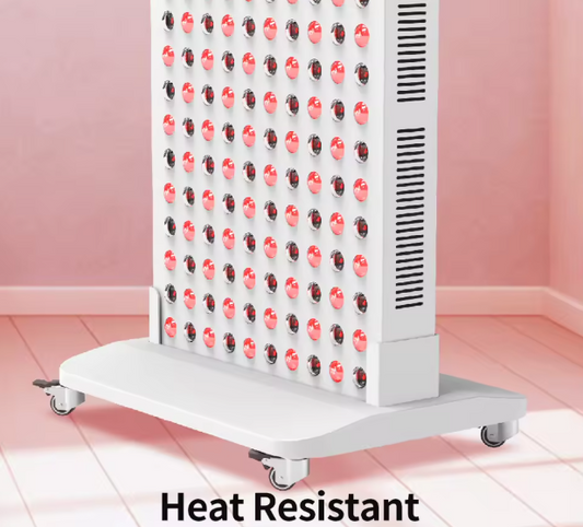 Red Light by DEXA Plus Stand with heat-resistant design on a pink/red background