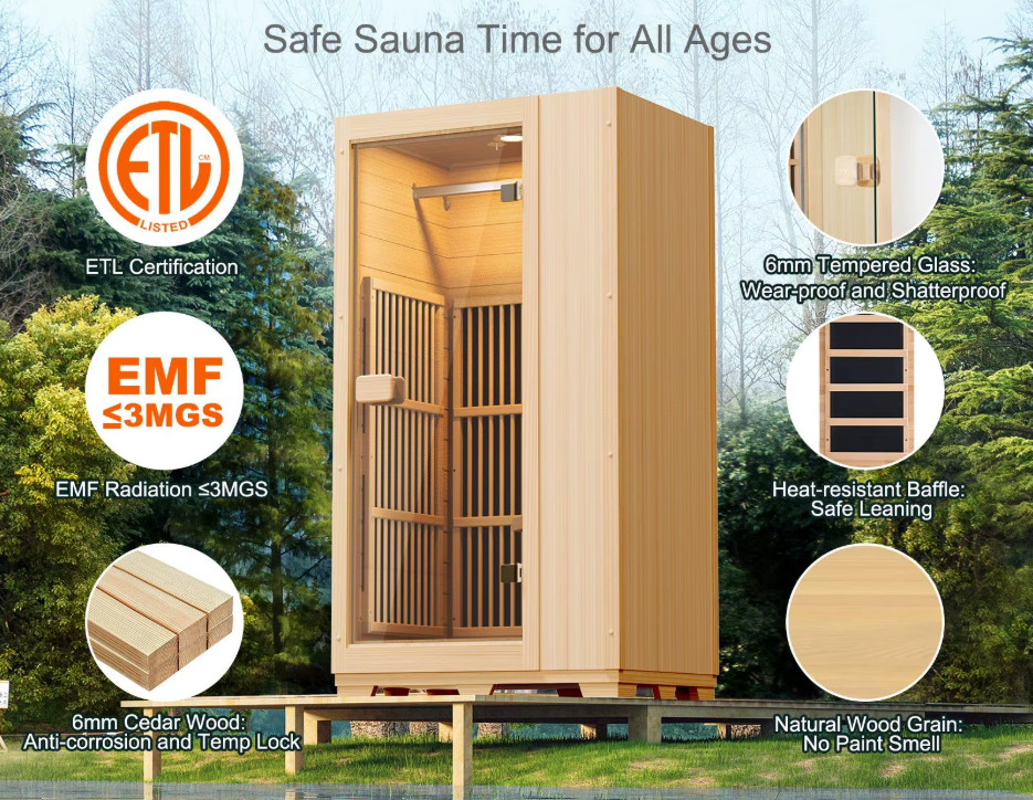 Single Person Infrared Sauna – Your Personal Wellness Sanctuary