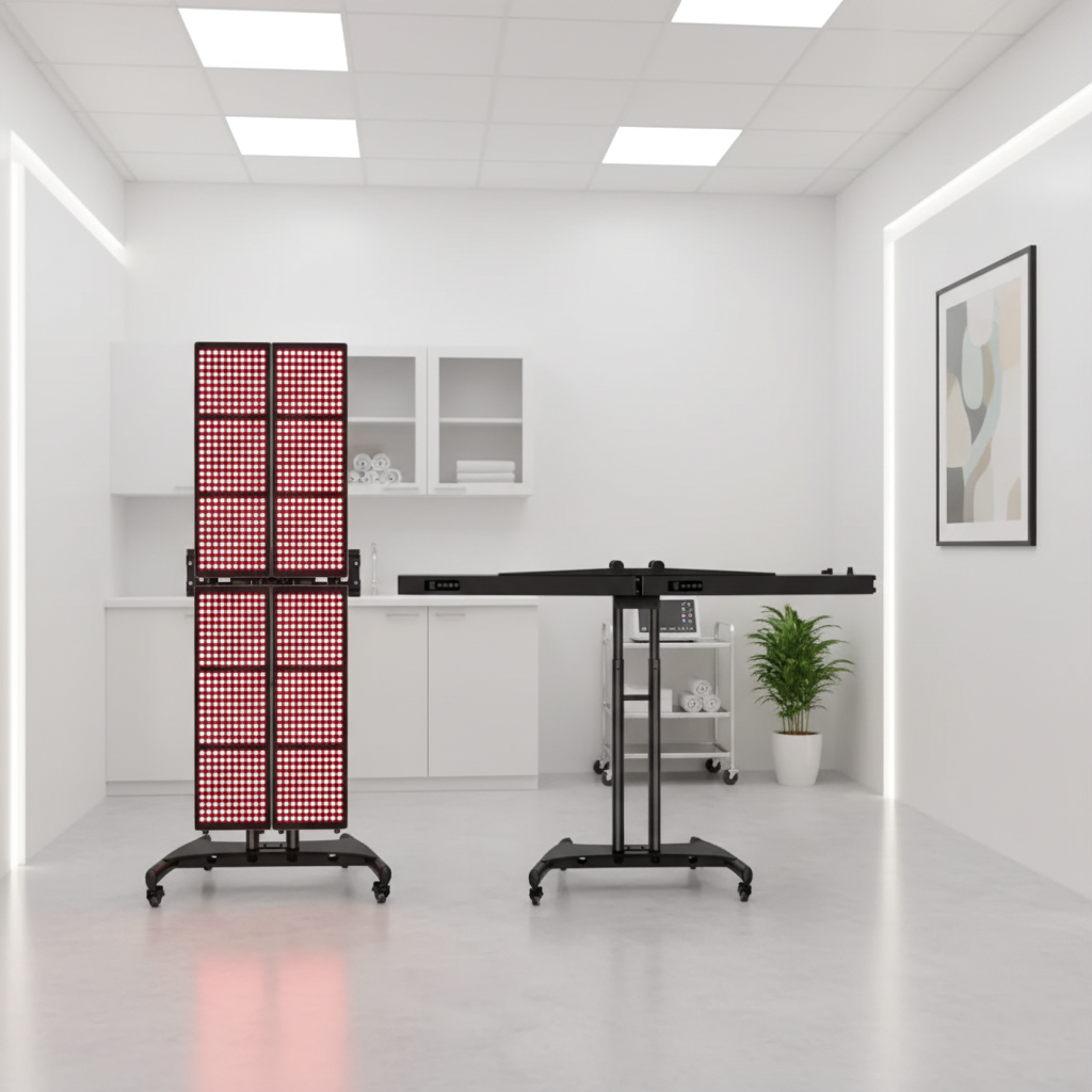 4-Panel Red Light Therapy System - Clinic Setting