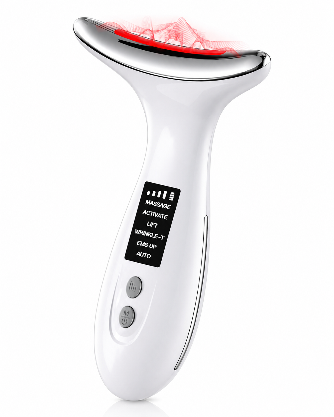 LED Red Light Therapy Face & Neck Massager | 7-Color