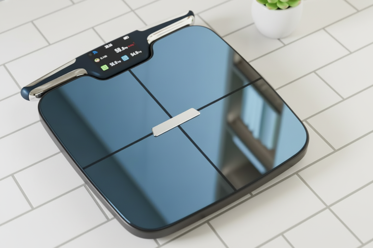 Digital bathroom body fat scale