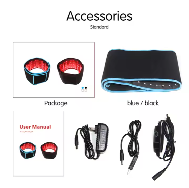 Red Light Therapy Belt for Wellness & Recovery  – 660nm & 850nm Dual Wavelength