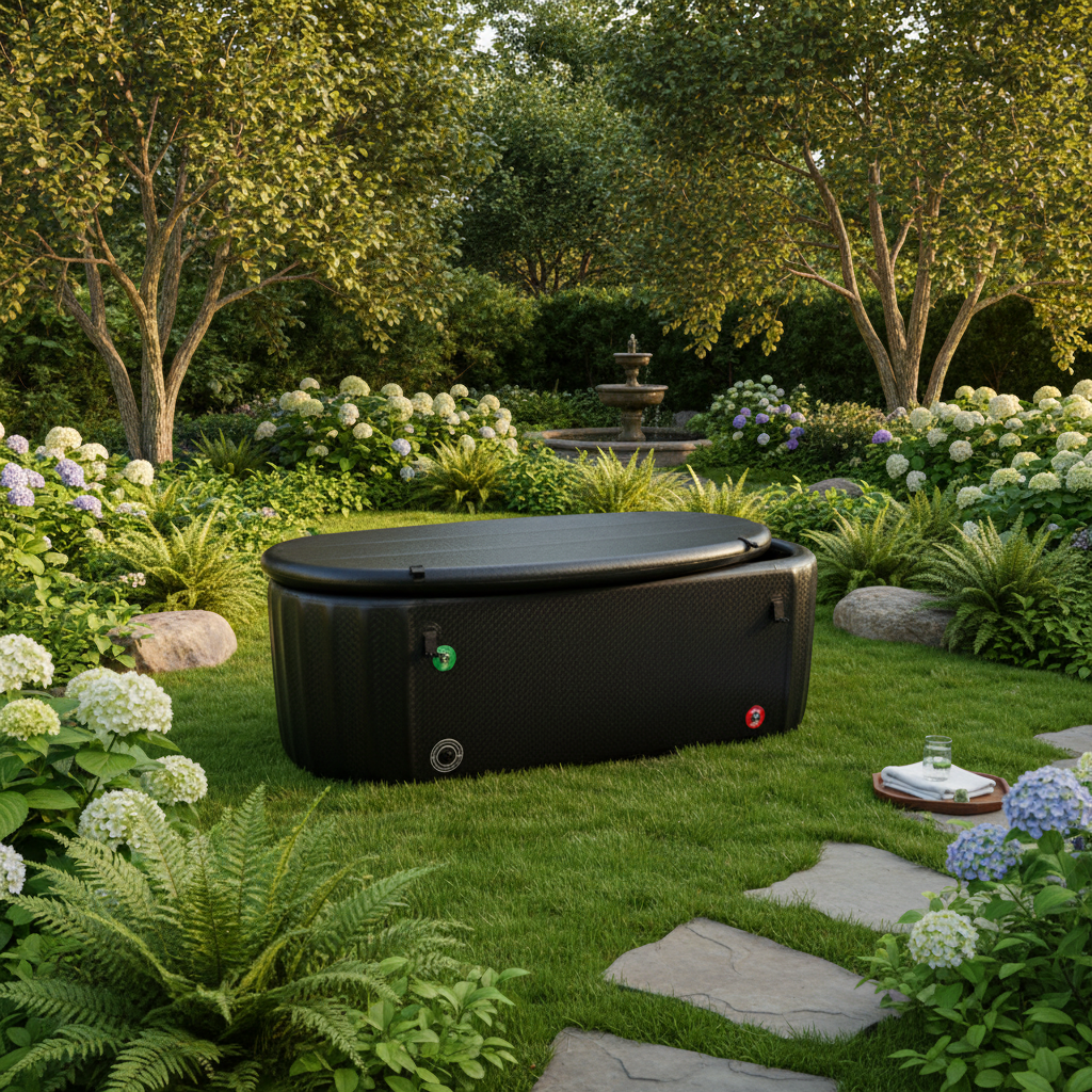 Cold Plunge Tub - Garden Setting