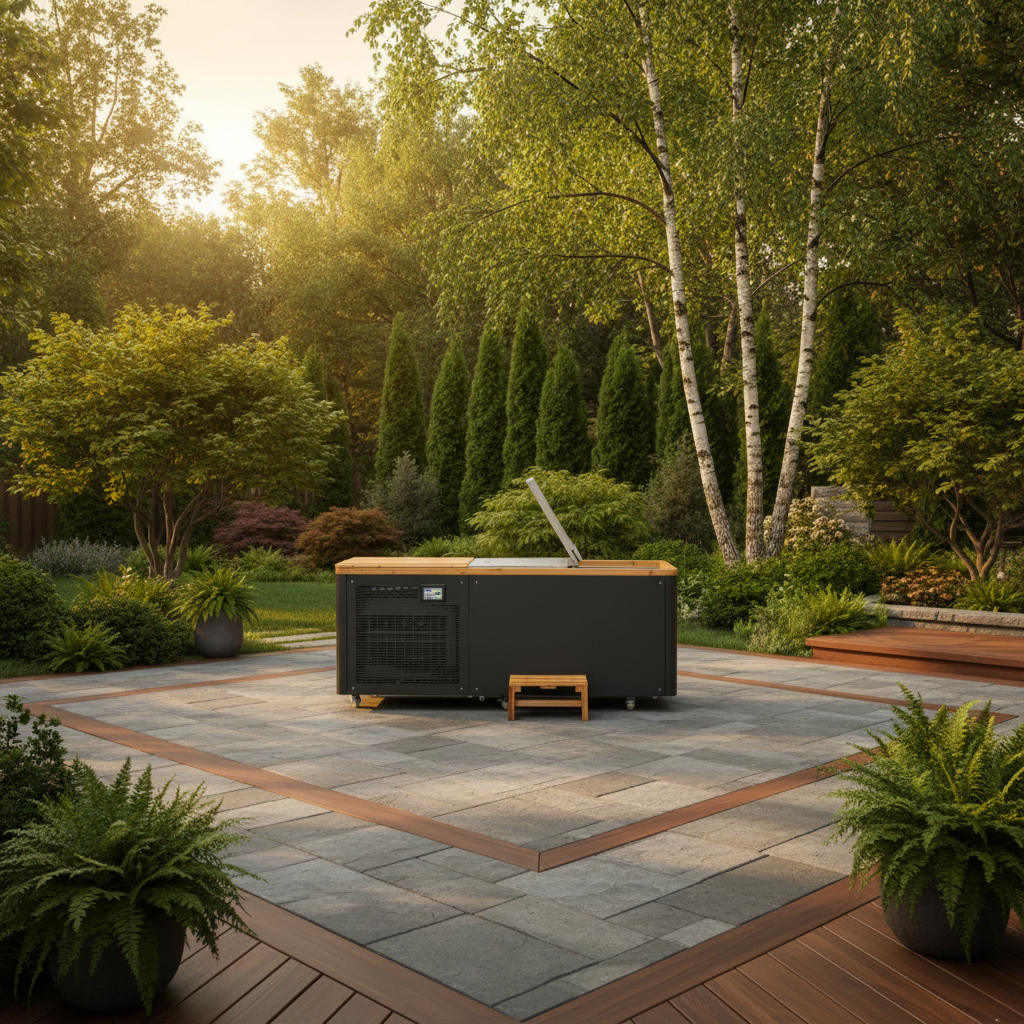 Designer Cold Plunge Tub - Backyard Patio
