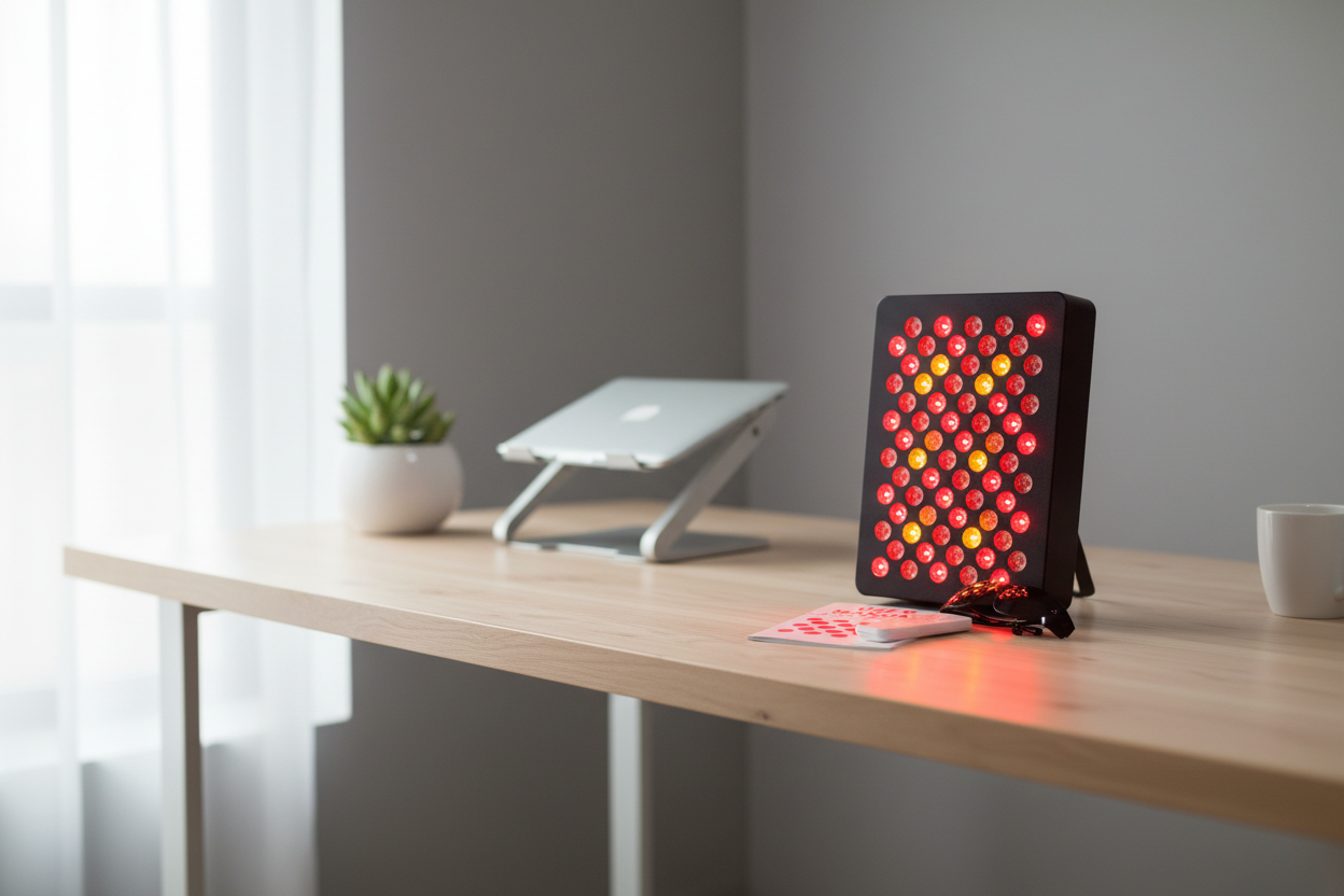 Red Light Therapy Panel - Desk Setting