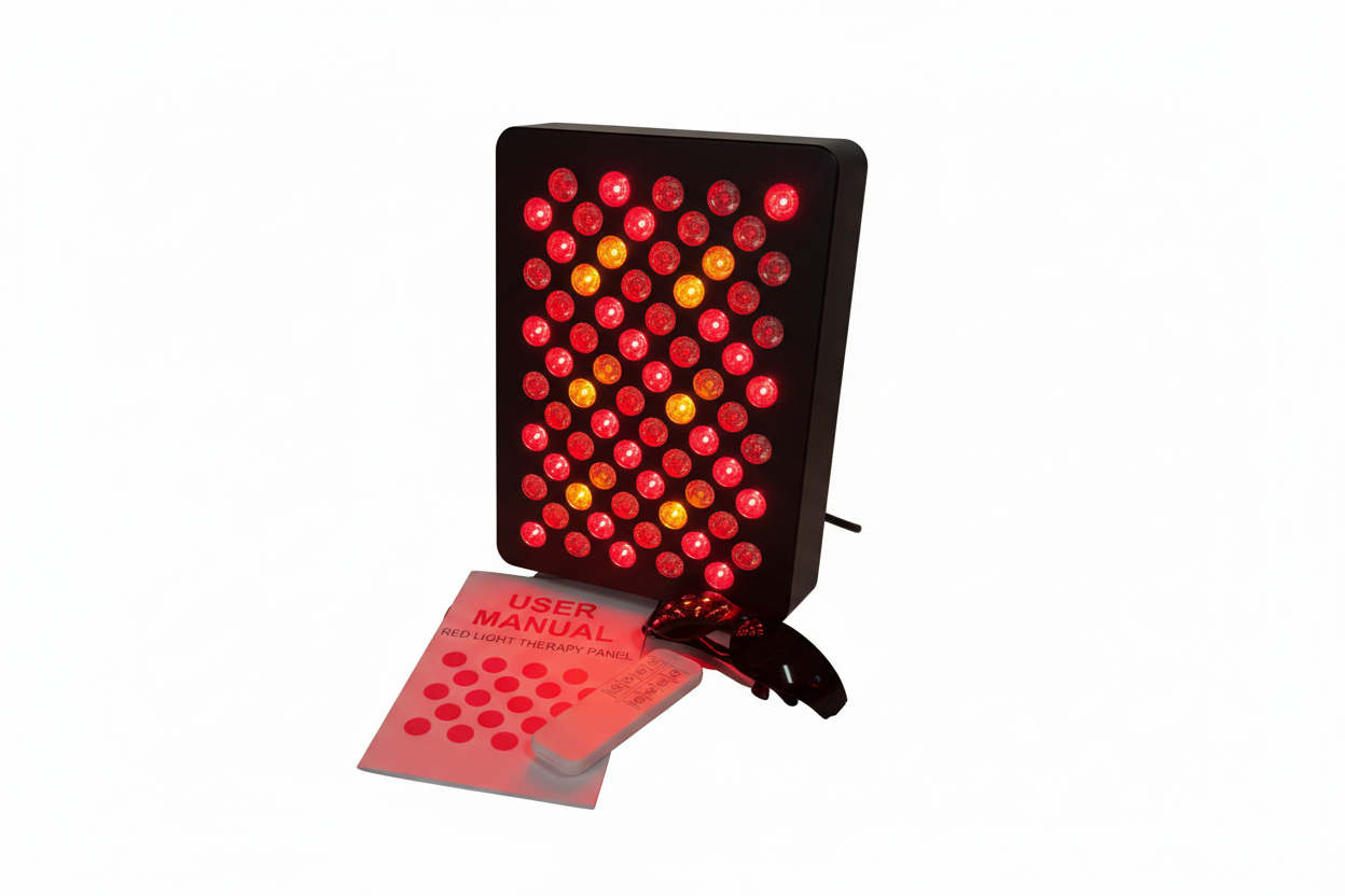 Red Light Therapy Panel - White Background