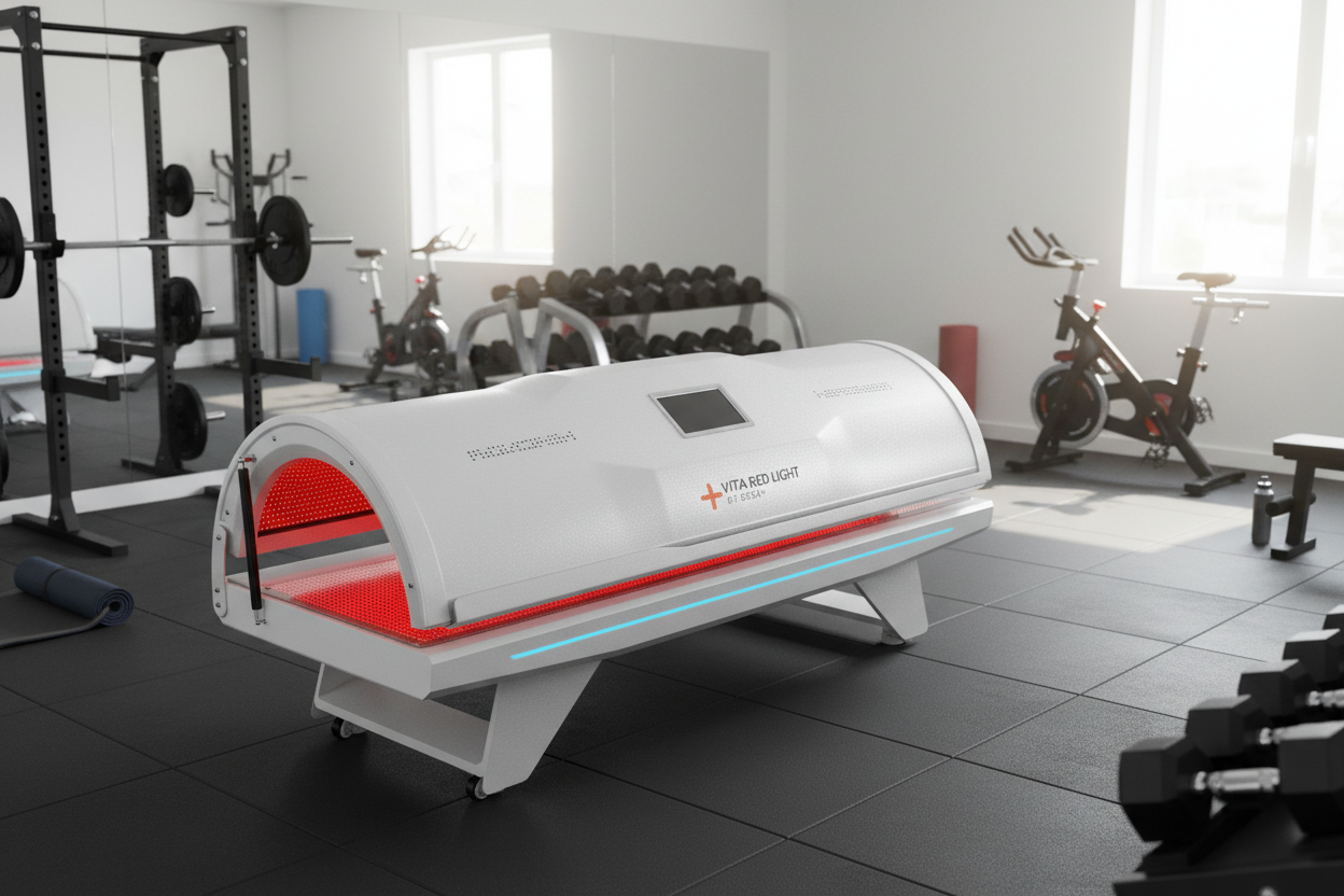 Vita Red Light Bed in Home Gym